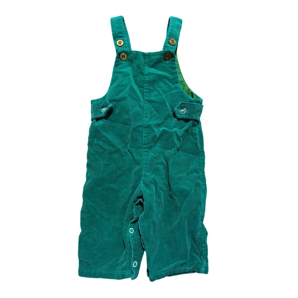 Vintage Kmart Green Corduroy Overalls Baby Size 12 Months